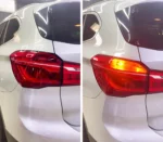 Жовті повороти в червоному ліхтарі BMW X1 f48 1156 BA15s P21W 80W CREE Жовта canbus для сертифікації