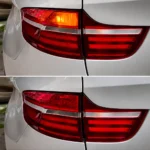 Жовті повороти в червоному ліхтарі BMW X6 E71 LED BAY9s H21W зсув 120 ° 16SMD CREE 12-24V CANBUS з обманкою Жовта для сертифікації