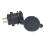 Автомобільна зарядка чотири порти QC 2.4А 60W TYPE-C та Dual USB, вольтметр Синя швидка зарядка 12/24 V - Зображення 3