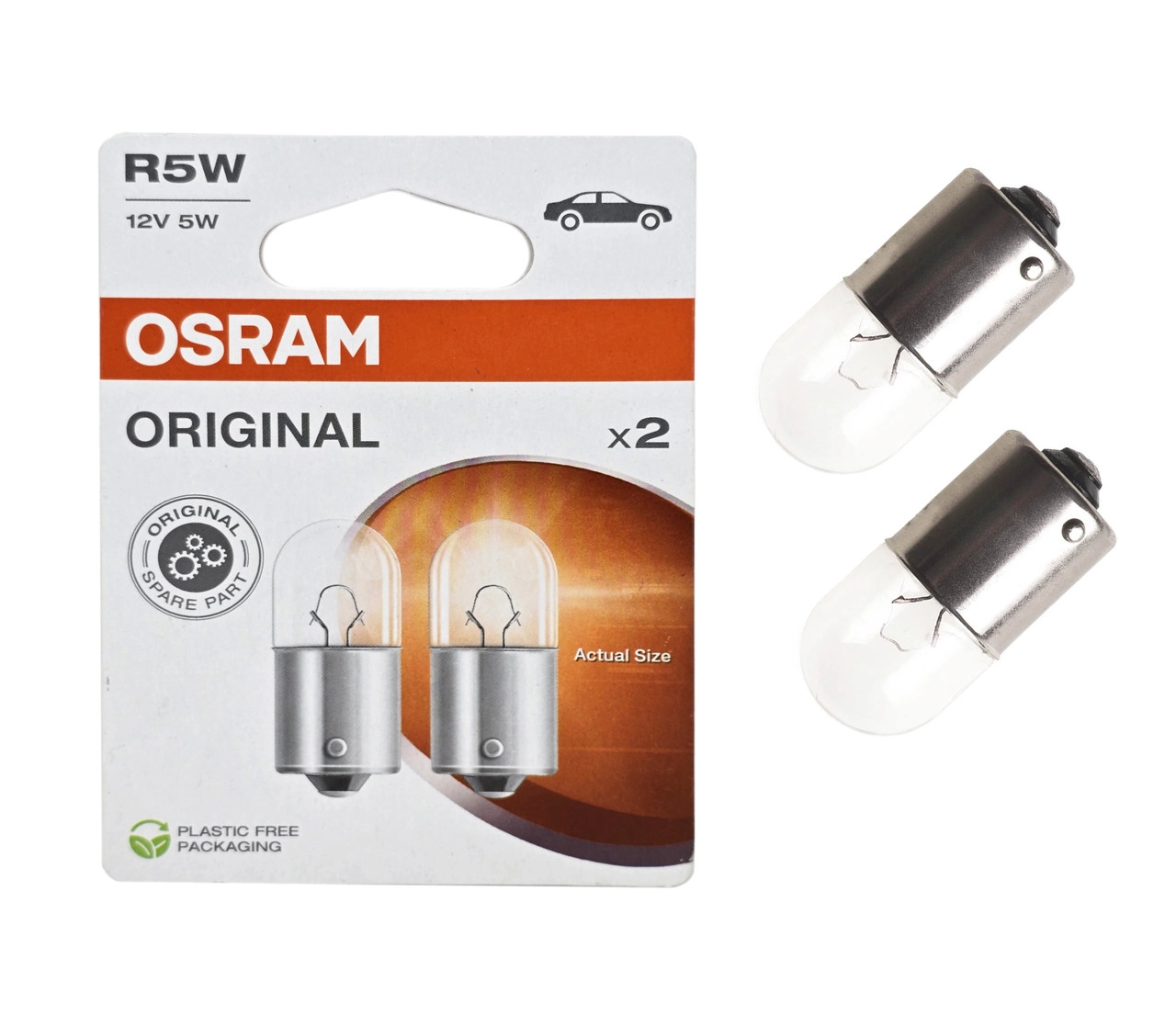 6395533289_avtomobilna-lampa-osram Автомобільна лама Osram R5W 12V 5W Original BA15s 5007-02B - Зображення 1