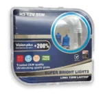 Комплект галогенових ламп H3 12V 55W PK22s VISION PLUS +200% (пластик 2шт) - Зображення 7