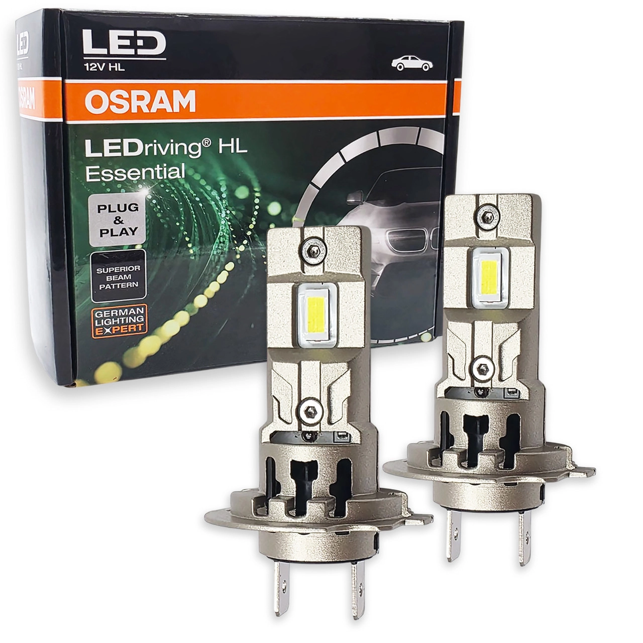 7479727838_svitlodiodni-lampi-osram Світлодіодні лампи OSRAM LEDriving HL Essential H7/H18 AES 12V 35W 6000K, O6D09 комплект 2 шт. - Зображення 1