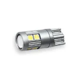 Світлодіодна лампа Т10 (W5W) 9 SMD 3030 12V з лінзою Біла - Зображення 3