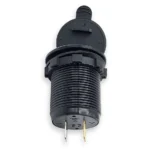 Автомобільна зарядка QC 3.0 + PD Type-C з кнопкою та кришкою, 12-24V, Blue - Зображення 2