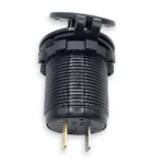 Автомобільна зарядка QC 3.0 + PD Type-C з кнопкою та кришкою, 12-24V, Blue - Зображення 5