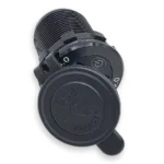 Автомобільна зарядка QC 3.0 + PD Type-C з кнопкою та кришкою, 12-24V, Blue - Зображення 4