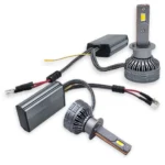 Світлодіодні лампи LED Headlight Q8 H1 160W 12000Lm  Білий та Жовтий з керуванням через смартфон (комплект 2 шт) - Зображення 4