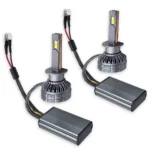Світлодіодні лампи LED Headlight Q8 H1 160W 12000Lm  Білий та Жовтий з керуванням через смартфон (комплект 2 шт) - Зображення 2