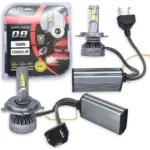 Світлодіодні лампи LED Headlight Q8 H4 160W 12000Lm  Білий та Жовтий з керуванням через смартфон (комплект 2 шт)