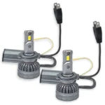 Світлодіодні лампи LED Headlight Q8 H7 160W 12000Lm  Білий та Жовтий з керуванням через смартфон (комплект 2 шт) - Зображення 7