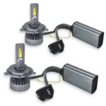 Світлодіодні лампи LED Headlight Q8 H4 160W 12000Lm  Білий та Жовтий з керуванням через смартфон (комплект 2 шт) - Зображення 2