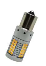 Світлодіодна LED лампа в поворот червоного ліхтаря 1156 BA15s P21W 48SMD 3030 12V Желтая canbus - Зображення 4
