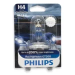 Галагенна лампа PHILIPS 12342RGTB1 H4 12V 60/55W RacingVision GT200 +200% B1 - Зображення 3