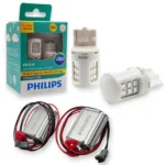 Світлодіодні лампи Philips Ultinon LED 7440 T20 WY21W з обманками 11065ULAX2 Жовте світло