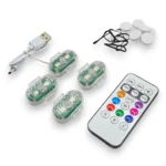 Комплект світлодіодних стробоскопів 2SMD RGB з пультом для авто, мотоциклів та ін. транспортних засобів - Зображення 6