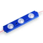 Світлодіодний модуль 3smd 5630 синій із лінзою