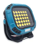 Ліхтар-прожектор акумуляторний W893-1, Work Light, Type-C, Power Bank, біле-тепле світло 3-COB + 6smd червоне - Зображення 4