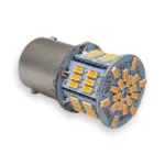 Світлодіодна лампа з цоколем 1156 BA15s P21W 54SMD 3014 12V Жовта - Зображення 2