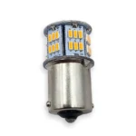 Світлодіодна лампа з цоколем 1156 BA15s P21W 54SMD 3014 12V Жовта - Зображення 4