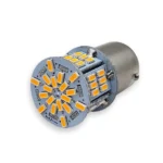 Світлодіодна лампа з цоколем 1156 BA15s P21W 54SMD 3014 12V Жовта