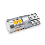 Світлодіодна лампа T10 12SMD 3030 12V Жовта, Premium якість, 1 шт. - Зображення 4