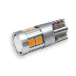 Світлодіодна лампа T10 12SMD 3030 12V Жовта, Premium якість, 1 шт.