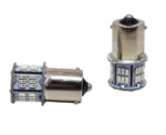 Світлодіодна лампа з цоколем 1156 BA15s P21W 54SMD 3014 12V Біла для сертифікації - Зображення 2