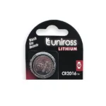 Батарейка Uniross Lithium CR2016 3V, літієва, 1 шт. (блістер) - Зображення 4