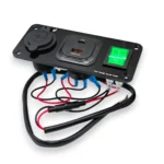 Врізна автомобільна панель розеток 3-в-1 USB QC 3.0 + Type-C PD з прикурювачем та кнопкою Автомобыльна зярядка - Зображення 4