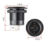 Автомобільна зарядка в прикурювач USB + PD Type-C роз'єм QC 3.0 (швидке заряджання)  + Вольтметр - Зображення 3