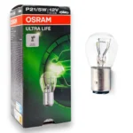 Галогенні лампи Osram Ultra Life P21/5W BA15d 12V 7528 картон