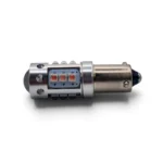 Автомобільна лампа LED BAY9s H21W зсув 120 ° 16SMD CREE 12-24V CANBUS з обманкою Жовте світло - Зображення 4