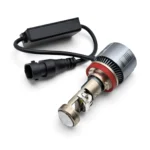 Світлодіодні міні Led лінзи цоколь H11 8 CSP 8000 LM 5700 K 12-24 V з вентилятором 56 W комплект - Зображення 2