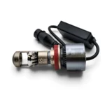Світлодіодні міні Led лінзи цоколь H11 8 CSP 8000 LM 5700 K 12-24 V з вентилятором 56 W комплект - Зображення 3