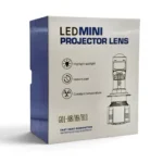 Світлодіодні міні Led лінзи цоколь H11 8 CSP 8000 LM 5700 K 12-24 V з вентилятором 56 W комплект - Зображення 10