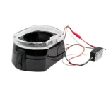 Маска для лінз 2.5" BMW Sport Black з LED ангельськими очками DRL + Габарити з пригасанням - Зображення 2