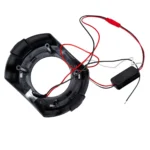 Маска для лінз 2.5" BMW Sport Black з LED ангельськими очками DRL + Габарити з пригасанням - Зображення 3